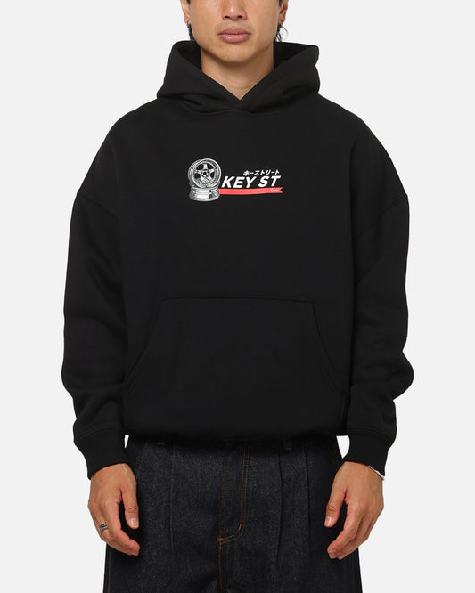 Key Street Wheels Hoodie Black