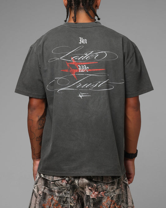 Loiter Devotion T-Shirt Black Wash