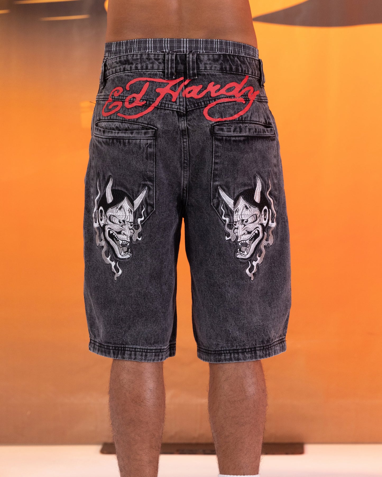 Ed Hardy Devil Jorts Black