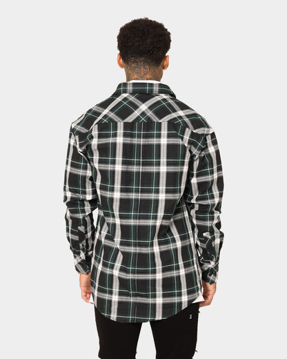 Saint Morta Prima Long Sleeve Flannel Shirt Stadium Green