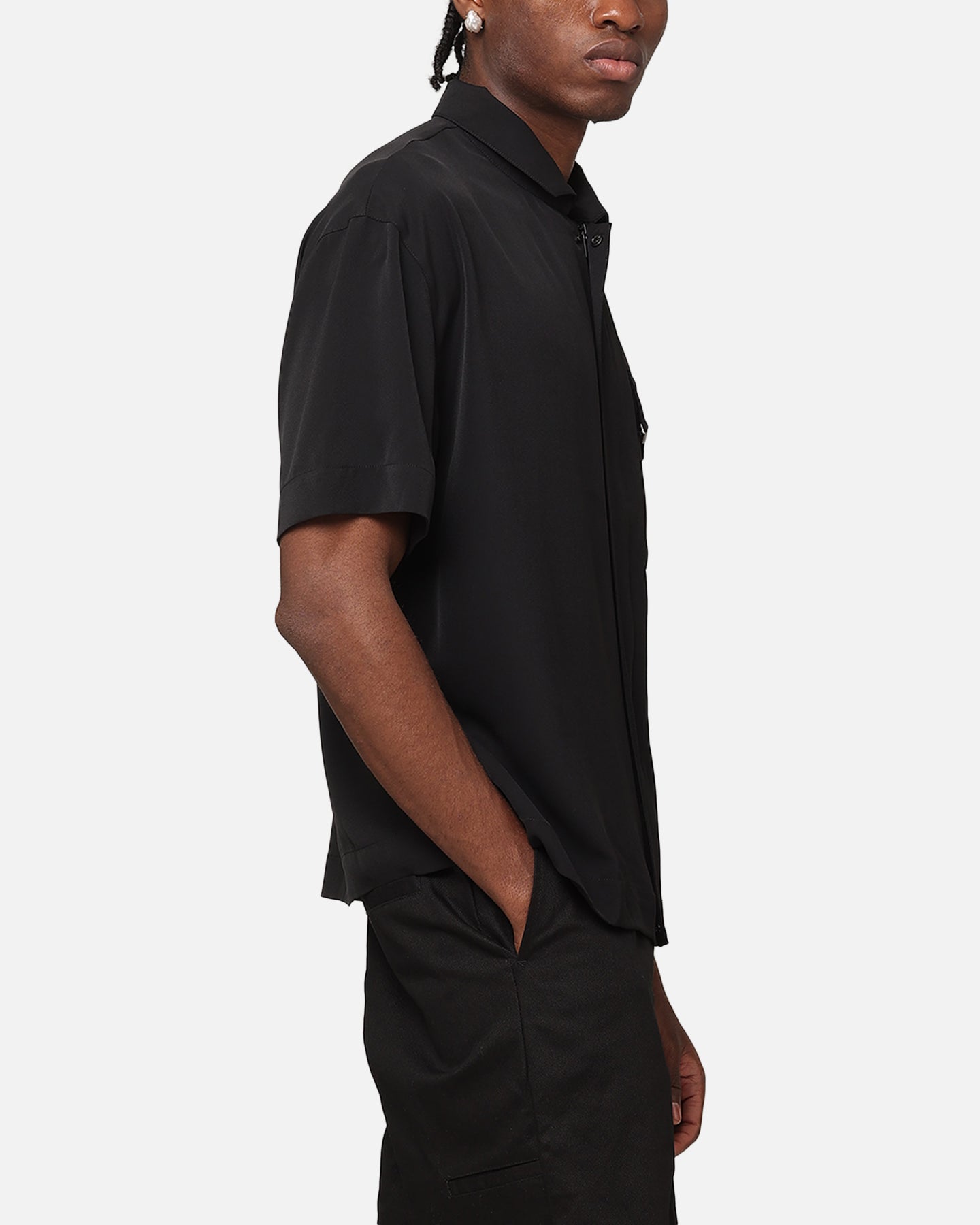Carré Exceptional Pocket Oversized Shirt Black