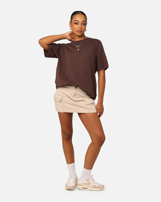 Nike Women's Sportswear Essential Boyfriend T-Shirt Baroque Brown