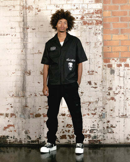 Saint Morta Roadhouse Short Sleeve Shirt Black