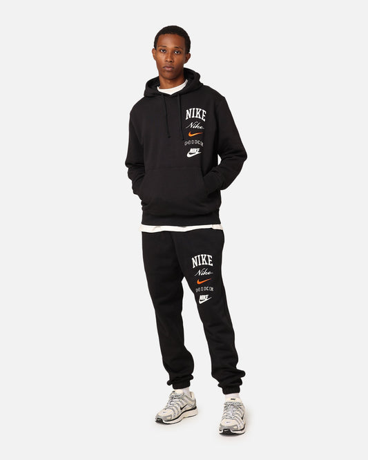 Nike Club Fleece Pullover Hoodie Black/Sail