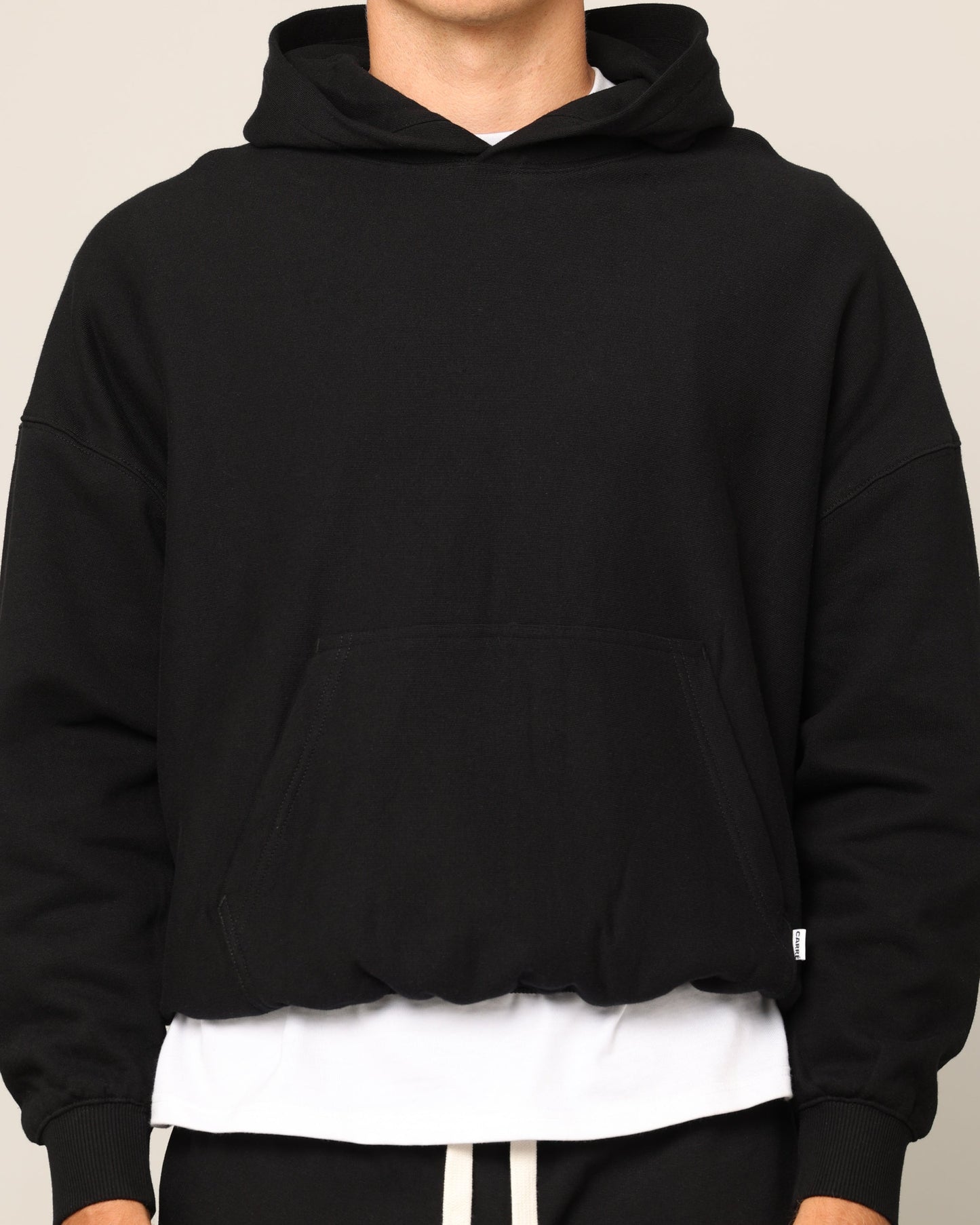 Carré Blanc Oversized Hoodie Black