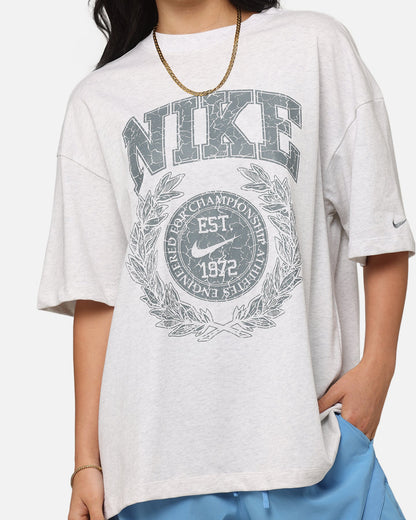 Nike Women's Sportswear Essential Oversized T-Shirt Birch Heather/Cool Grey