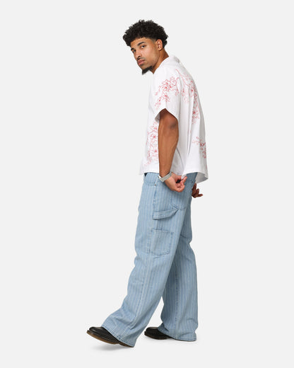 Carre Blossom Button Up Shirt White/Red