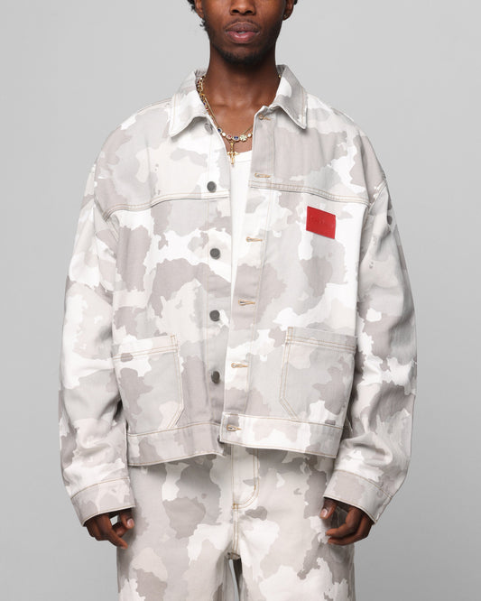 Loiter Prestige Denim Jacket Snow Camo