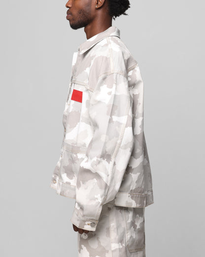 Loiter Prestige Denim Jacket Snow Camo