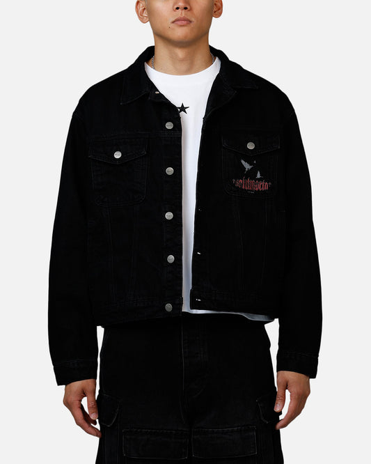 Saint Morta Amorfati Denim Jacket Black Shadow