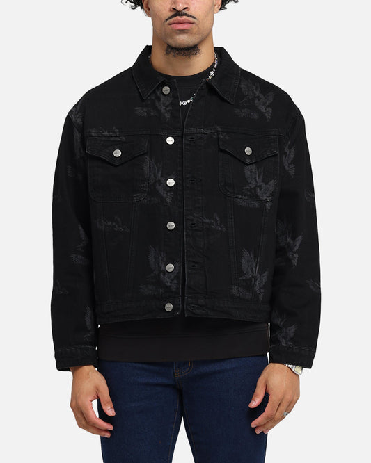 Saint Morta Doves Denim Jacket Black Shadow