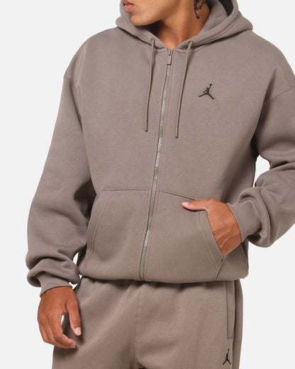 Jordan Jumpman Brooklyn Oversized Fleece Hoodie Olive Grey/Black