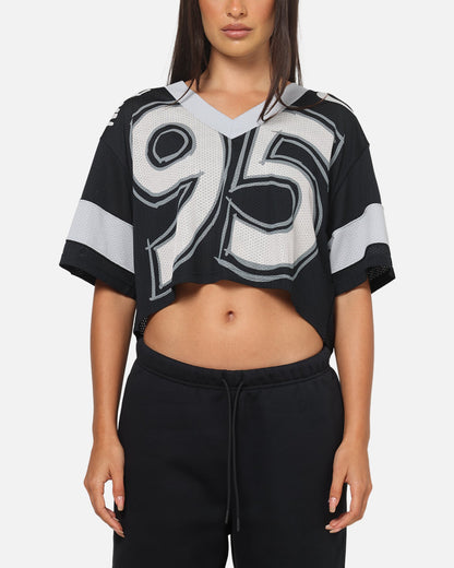 Nike Women's Sportswear Cropped Jersey Black/Grey