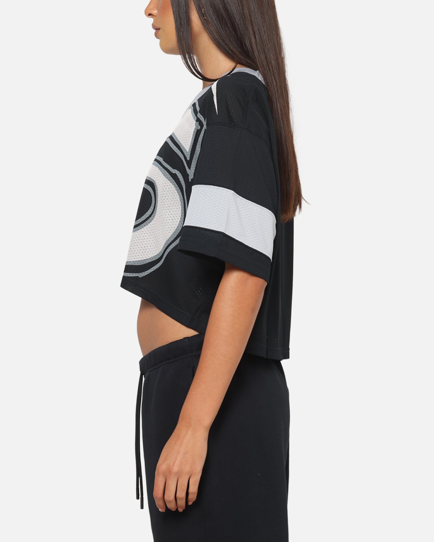 Nike Women's Sportswear Cropped Jersey Black/Grey