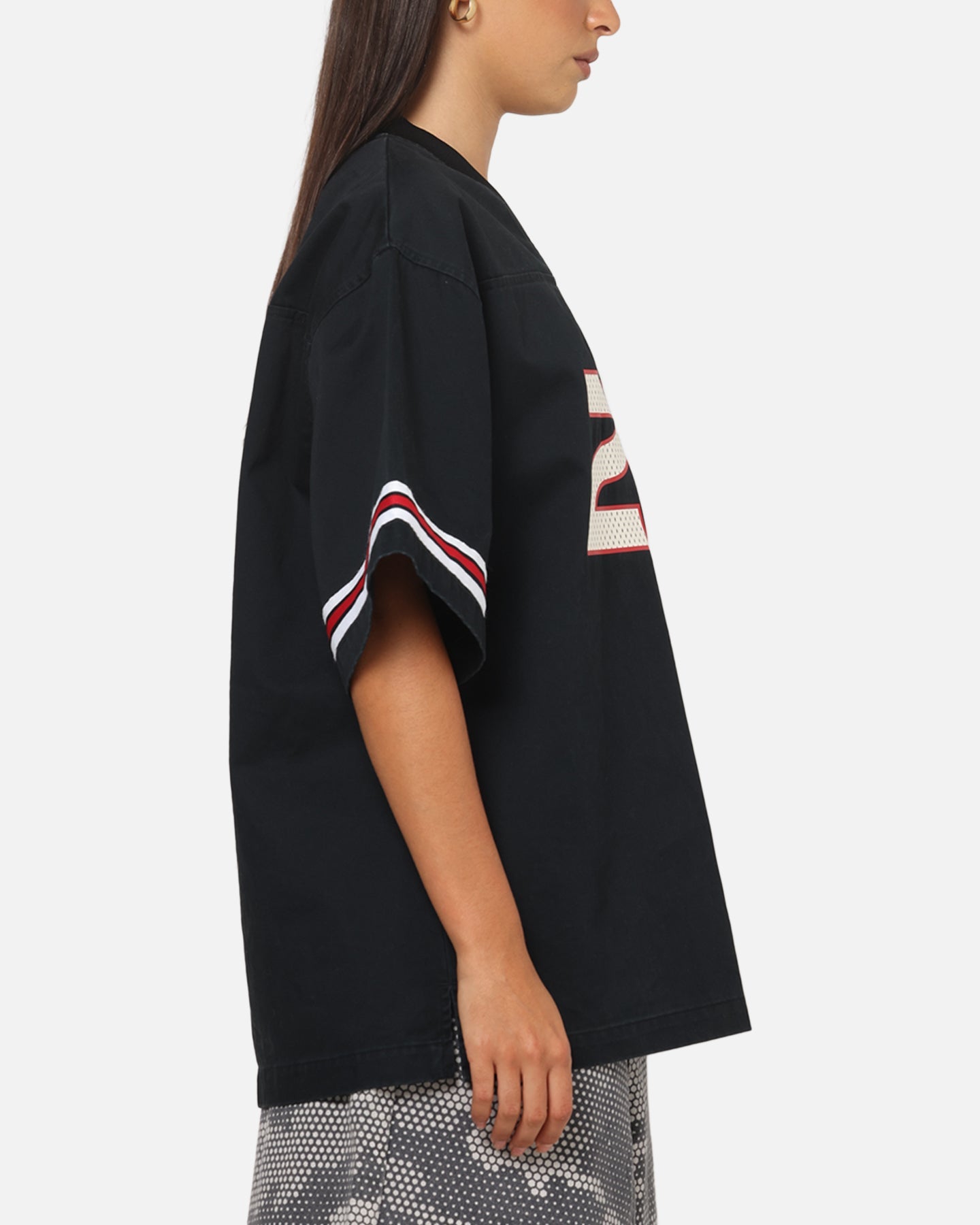 Jordan Women's Flight Woven Jersey Top Black