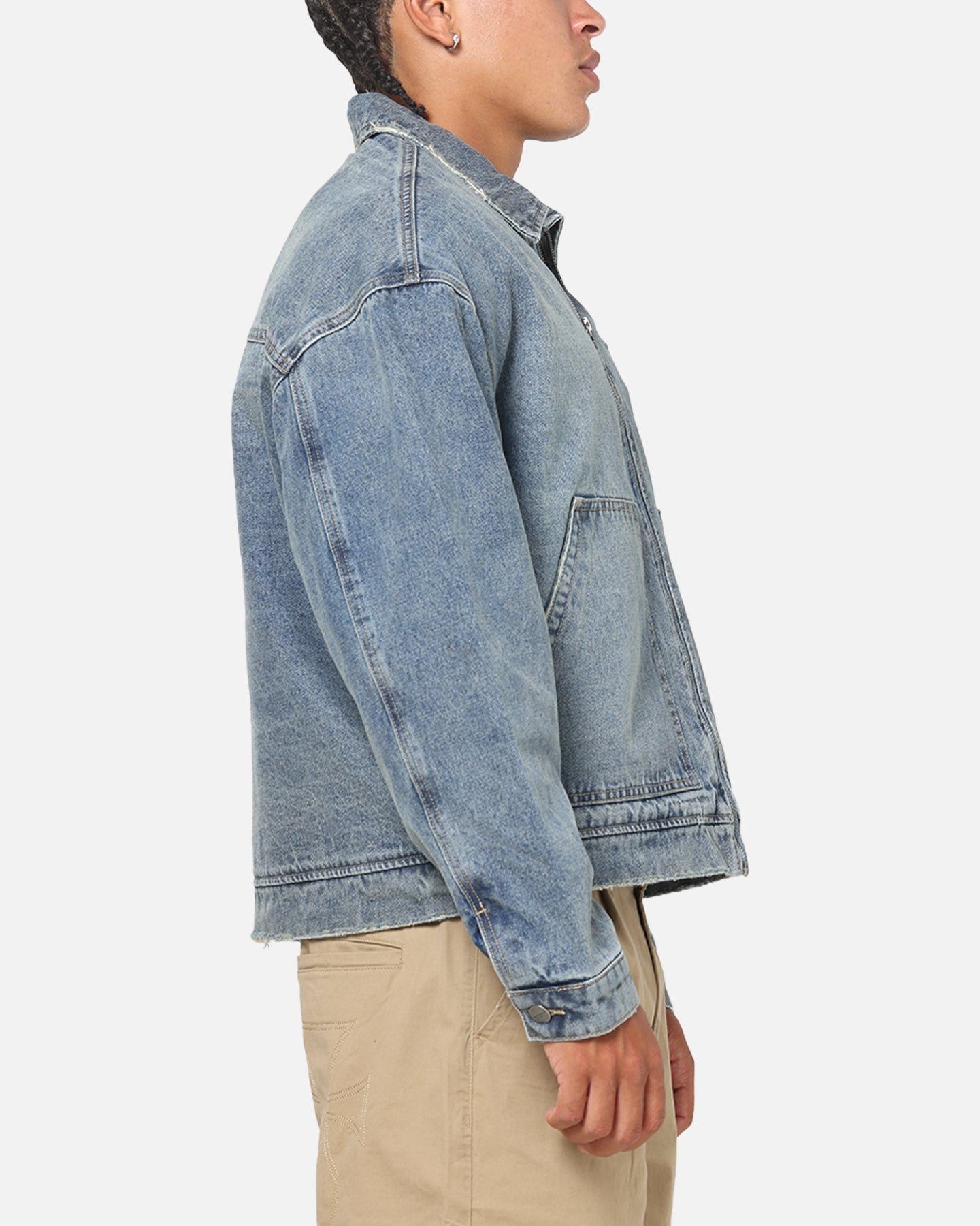 Saint Morta Halo Zip Jacket Dirty Denim