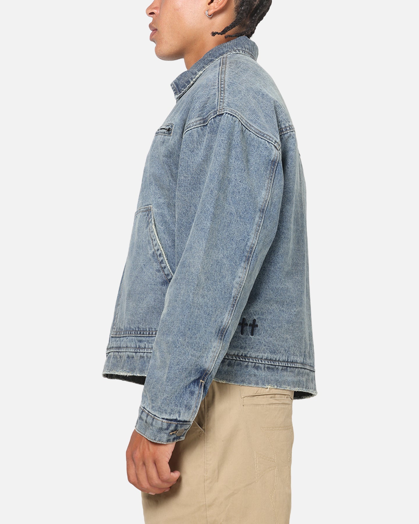 Saint Morta Halo Zip Jacket Dirty Denim
