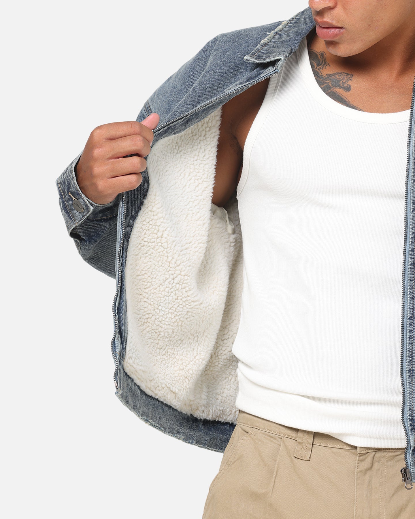 Saint Morta Halo Zip Jacket Dirty Denim