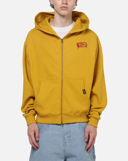Carre Signature Zip Hoodie Mustard