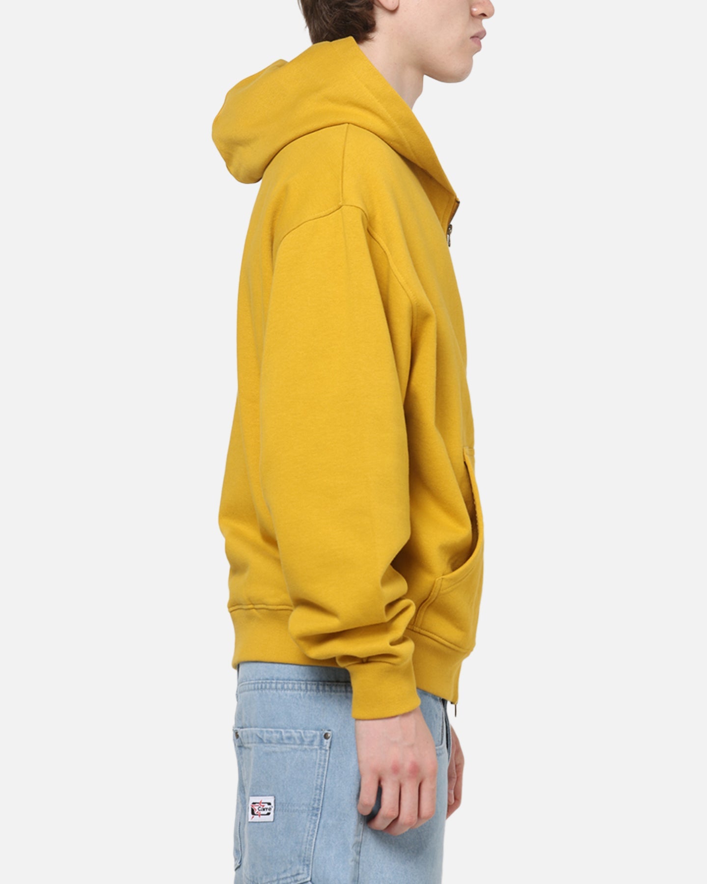 Carre Signature Zip Hoodie Mustard