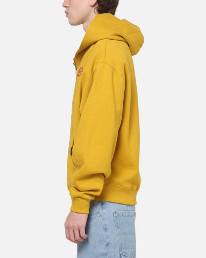 Carre Signature Zip Hoodie Mustard