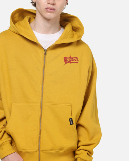 Carre Signature Zip Hoodie Mustard