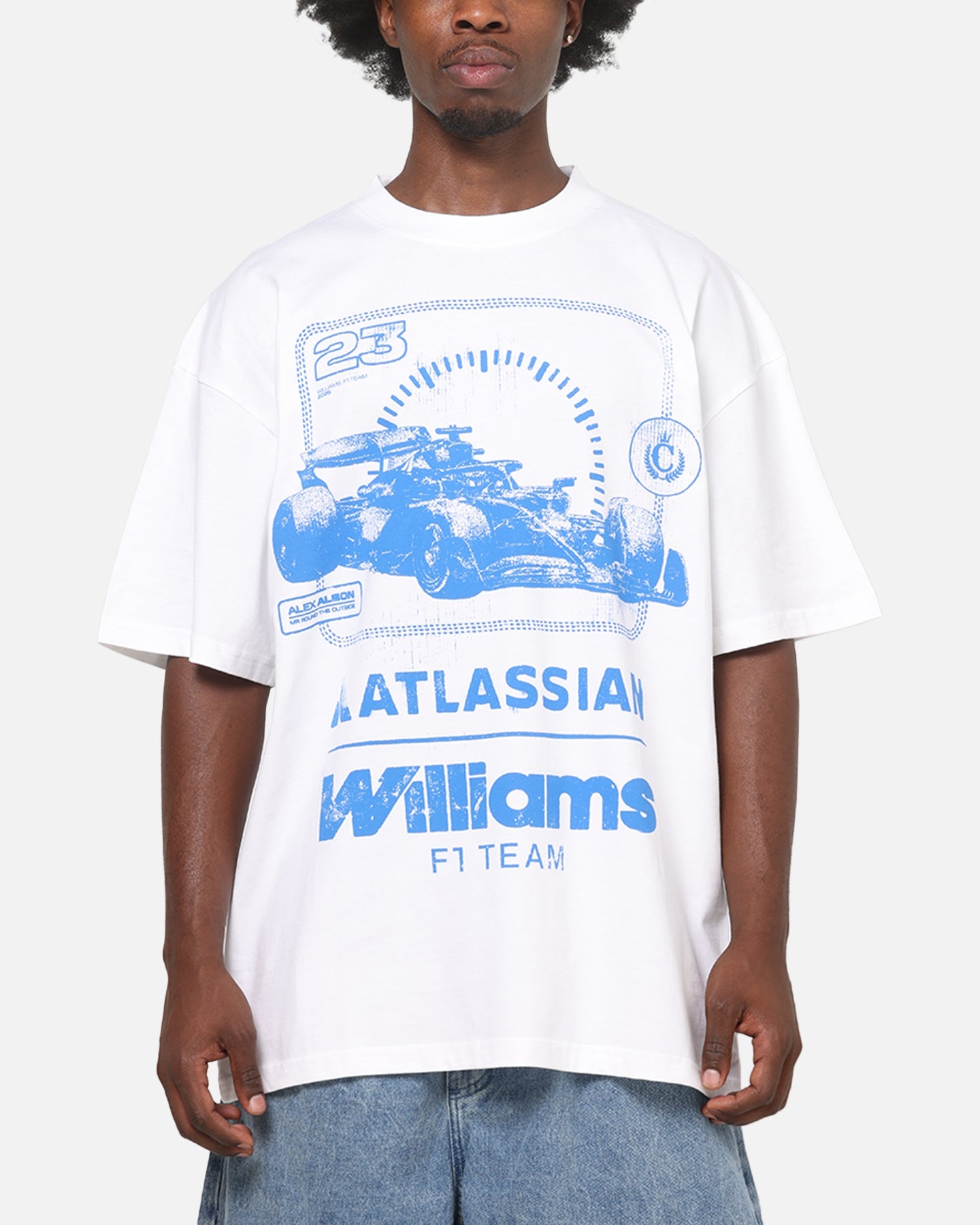 Culture Kings X Atlassian Williams F1 Team Heavy T-Shirt White