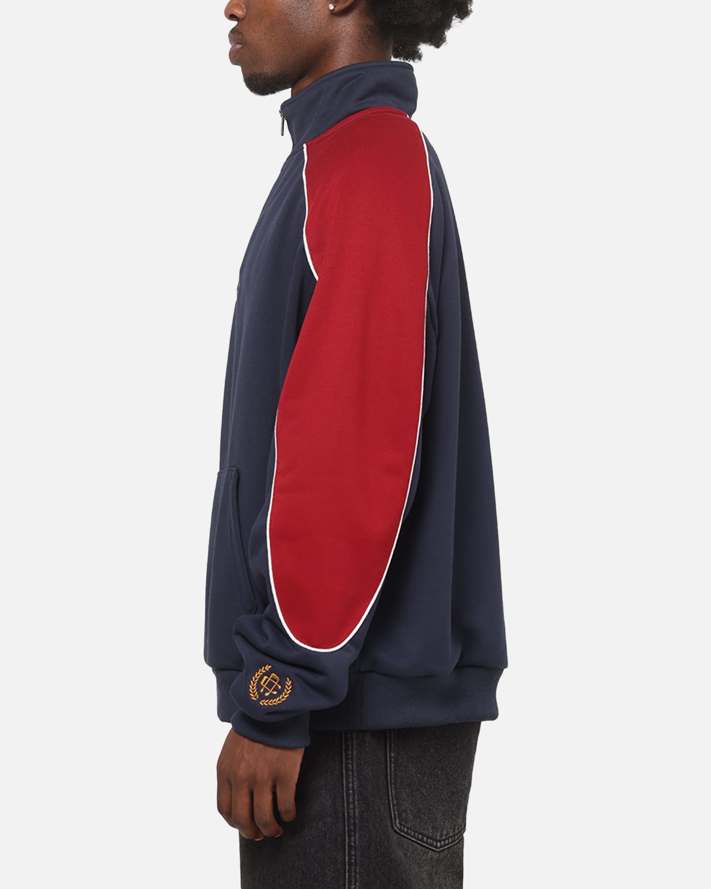 Carre Assembly League 1/4 Zip Crewneck Navy/Red