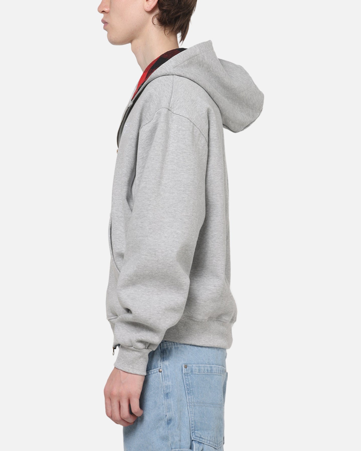 Carre True Form Hoodie Grey Marle/Plaid