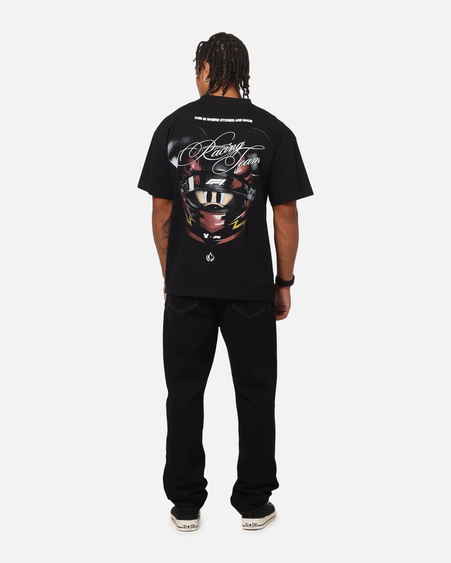Culture Kings Disney x Formula 1® Mickey Helmet Vintage T-Shirt Black
