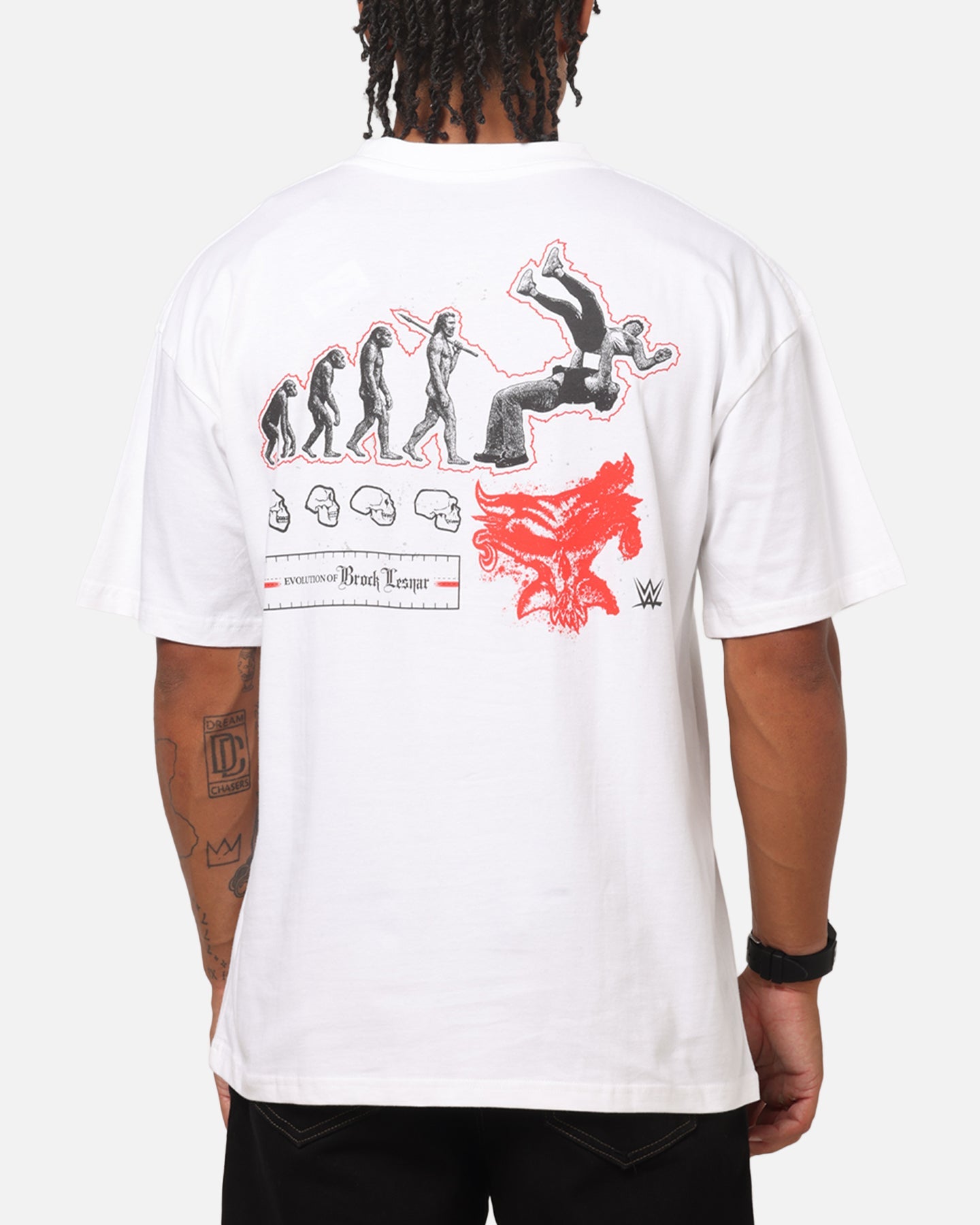 73Studio X WWE Brock Lesner Vintage T-Shirt White