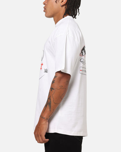 73Studio X WWE Brock Lesner Vintage T-Shirt White