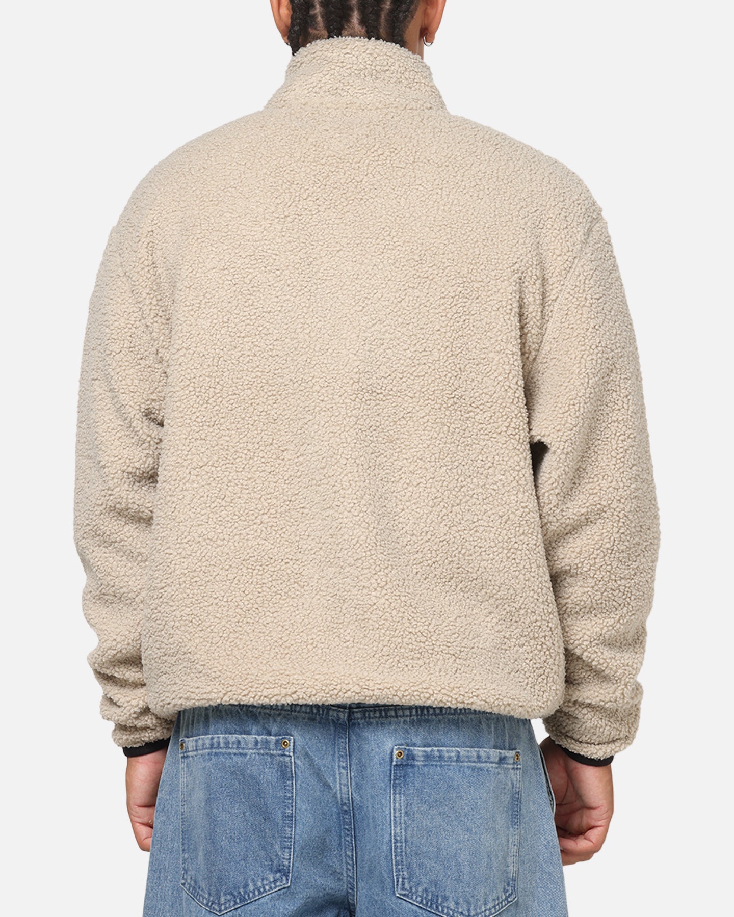 Tommy Jeans Relaxed Badge Zip Through Jacket Beige