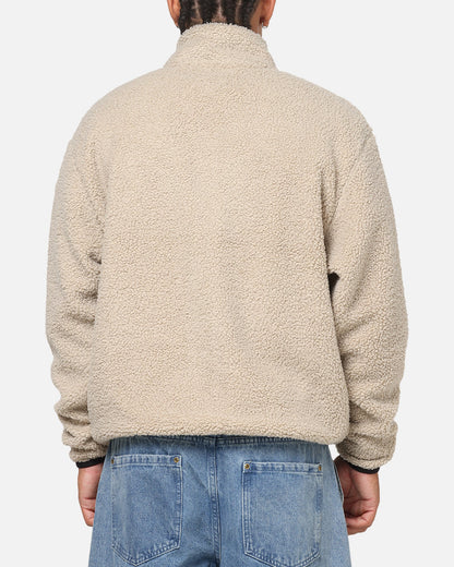 Tommy Jeans Relaxed Badge Zip Through Jacket Beige