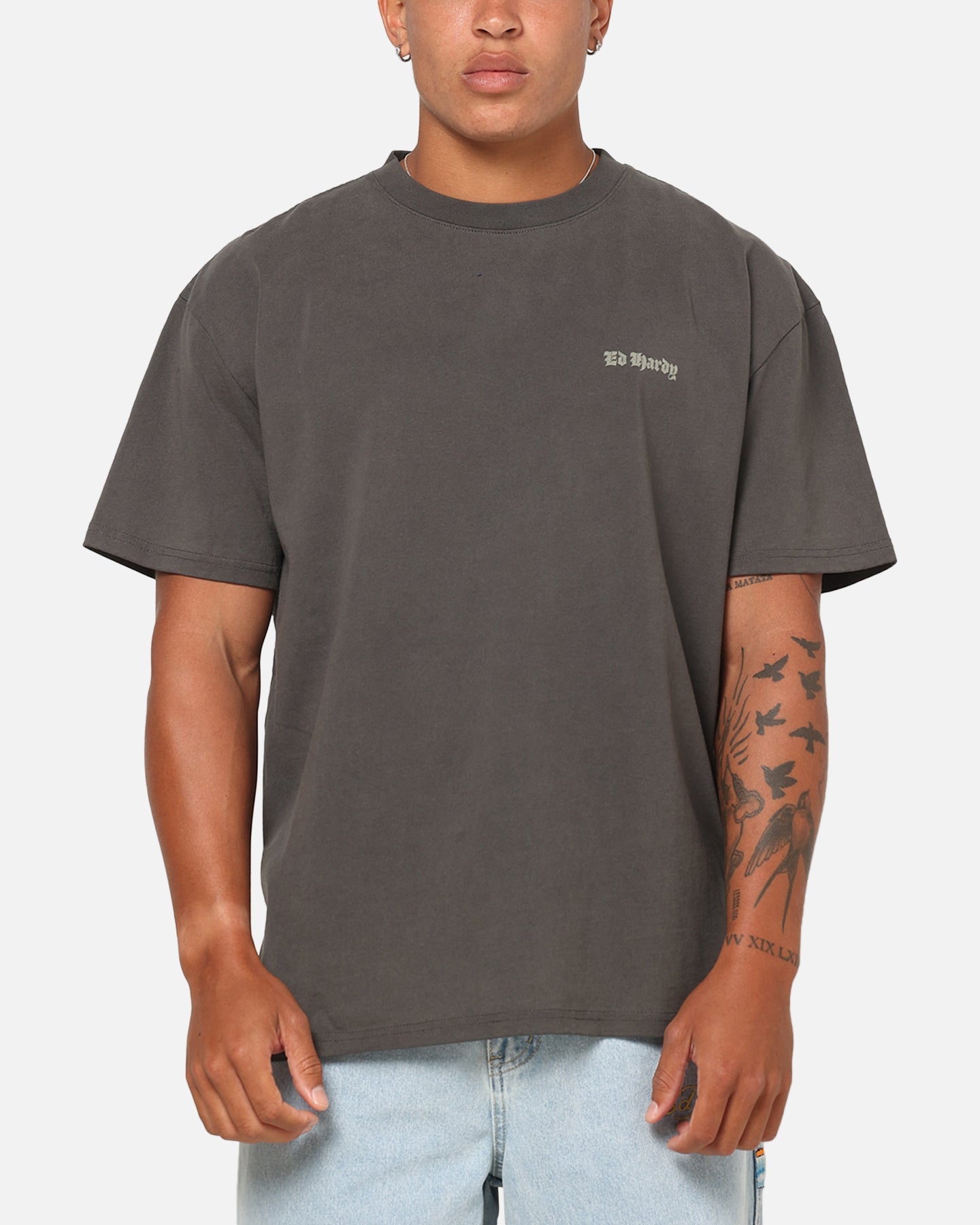 Ed Hardy Sacred Heart T-Shirt Black Wash