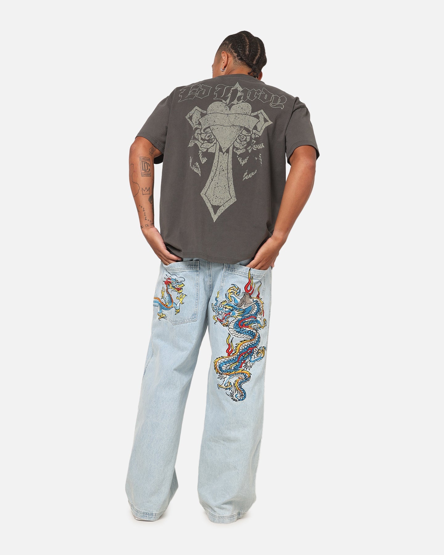 Ed Hardy Sacred Heart T-Shirt Black Wash