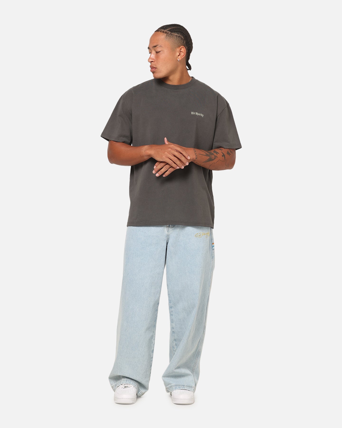 Ed Hardy Sacred Heart T-Shirt Black Wash