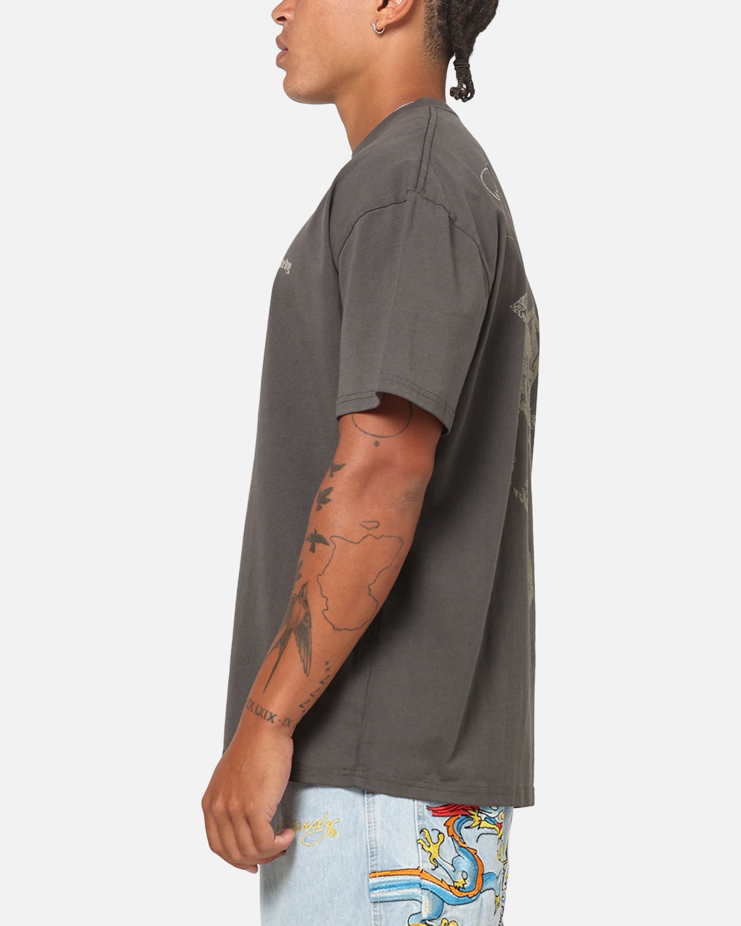 Ed Hardy Sacred Heart T-Shirt Black Wash