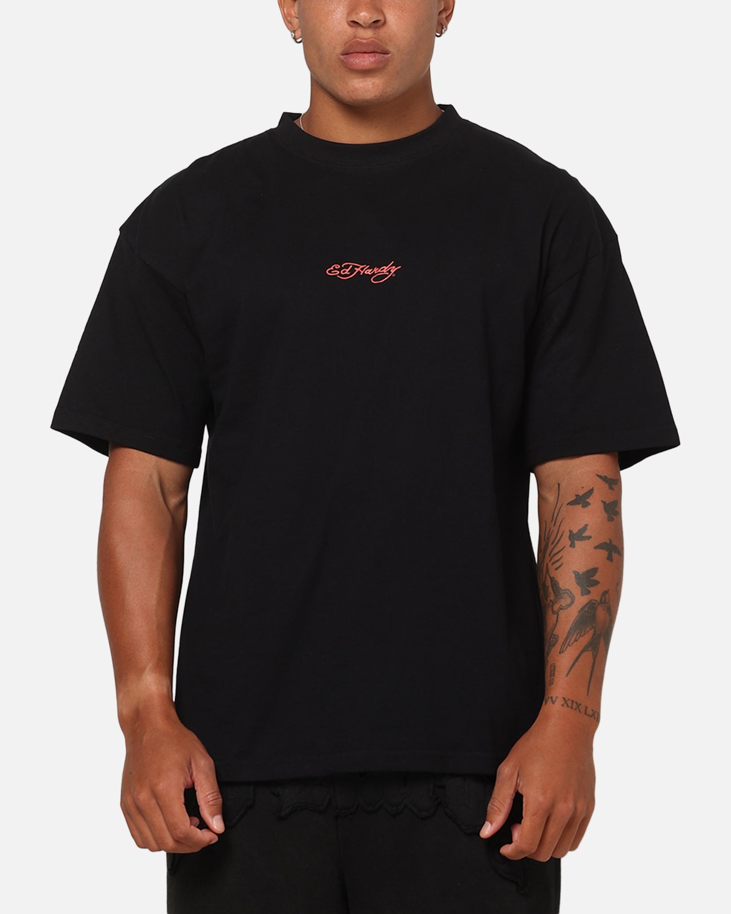 Ed Hardy Bloom T-Shirt Black