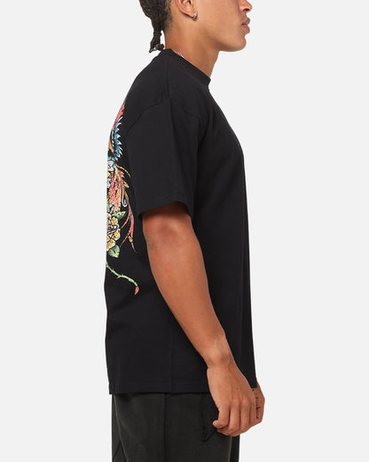 Ed Hardy Bloom T-Shirt Black