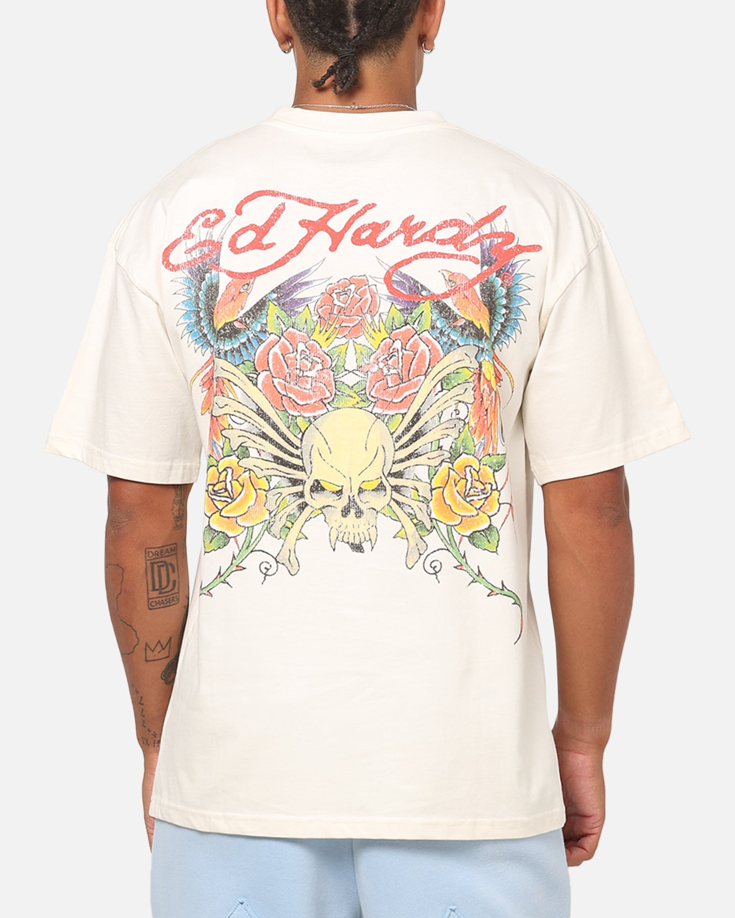 Ed Hardy Bloom T-Shirt Off White