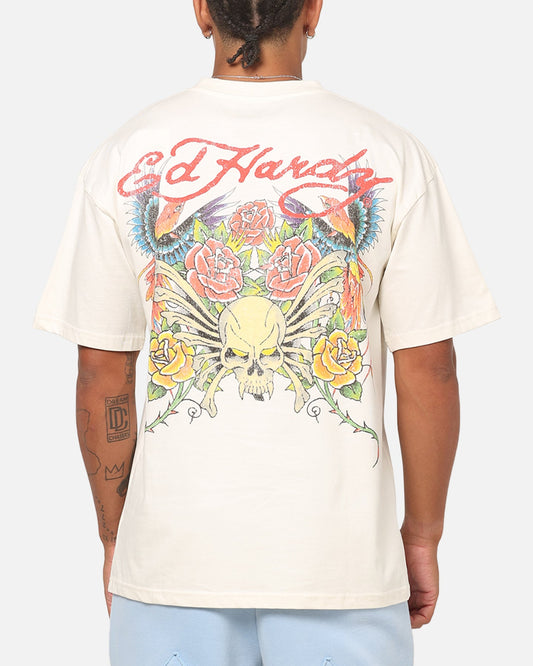 Ed Hardy Bloom T-Shirt Off White