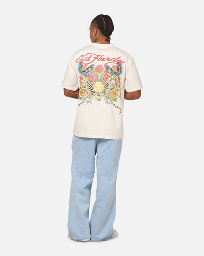 Ed Hardy Bloom T-Shirt Off White