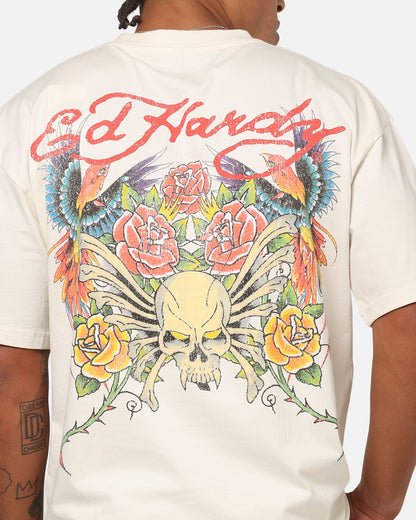Ed Hardy Bloom T-Shirt Off White