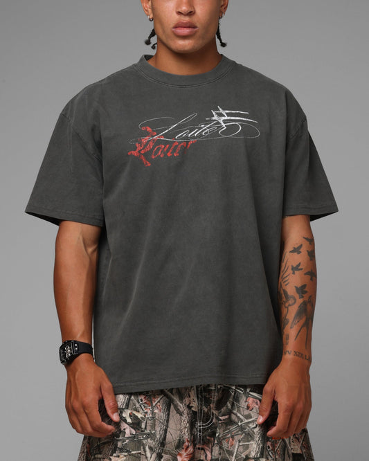 Loiter Devotion T-Shirt Black Wash