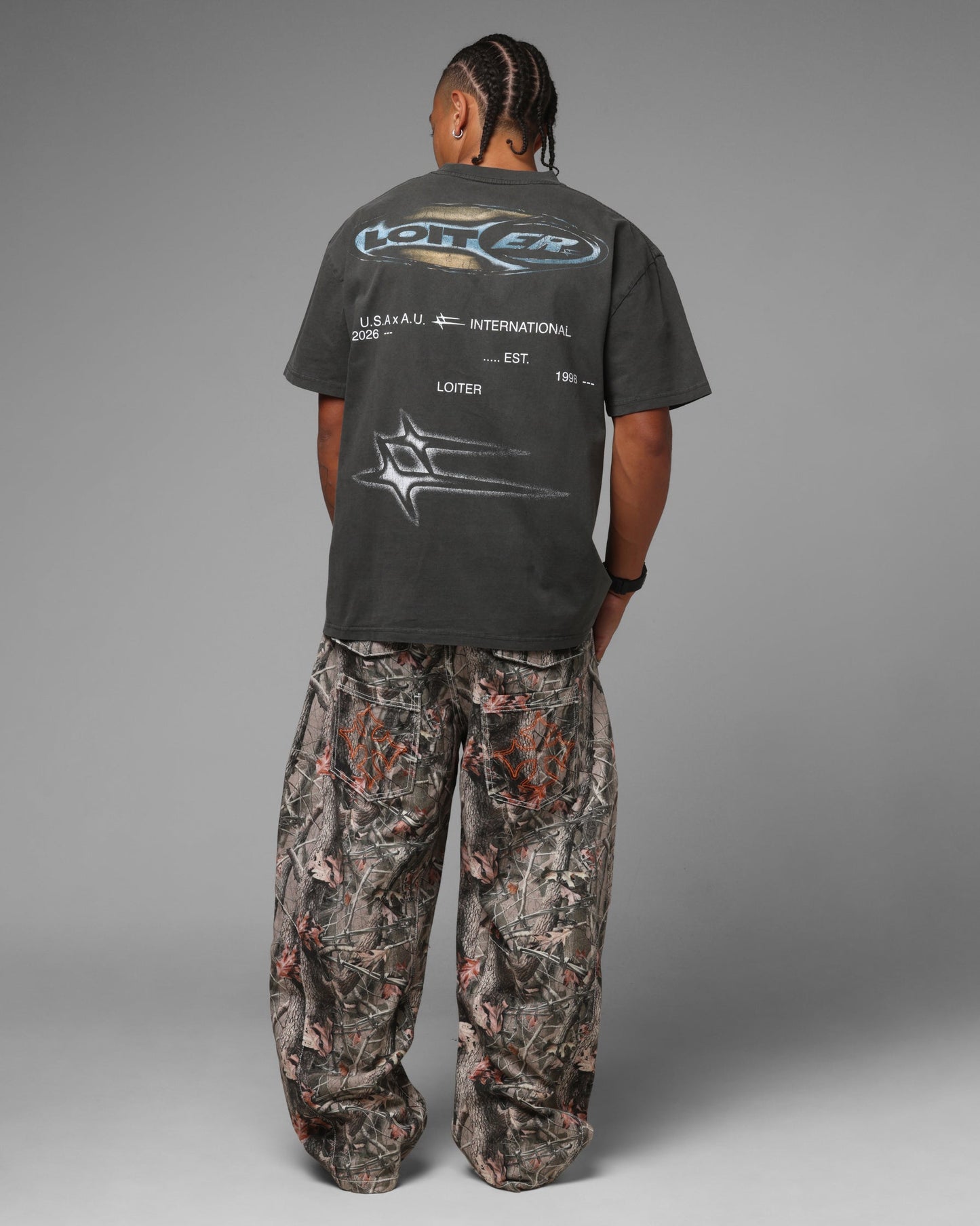 Loiter Speedform T-Shirt Black Wash