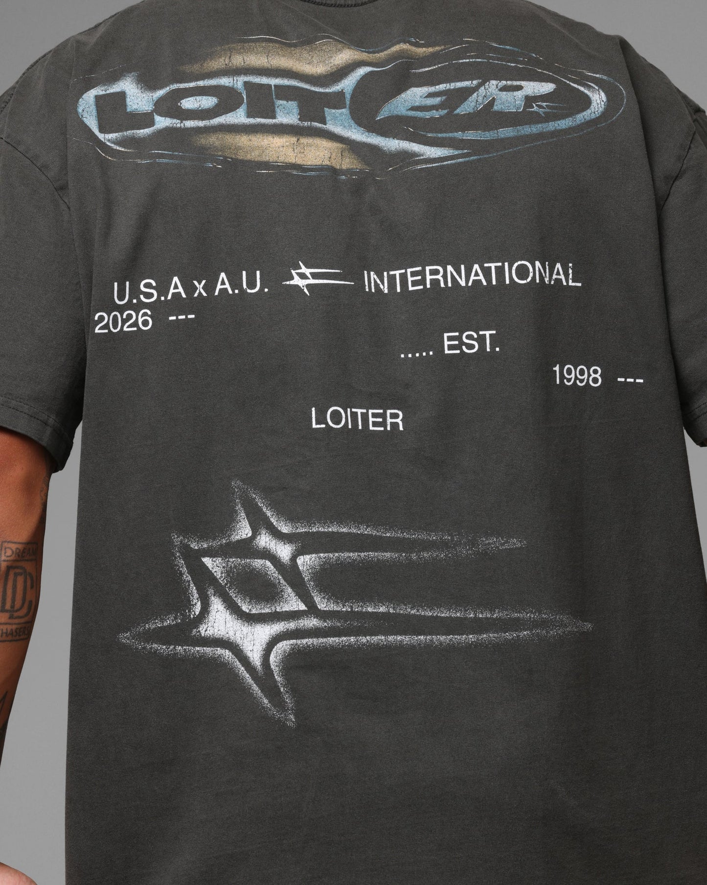 Loiter Speedform T-Shirt Black Wash