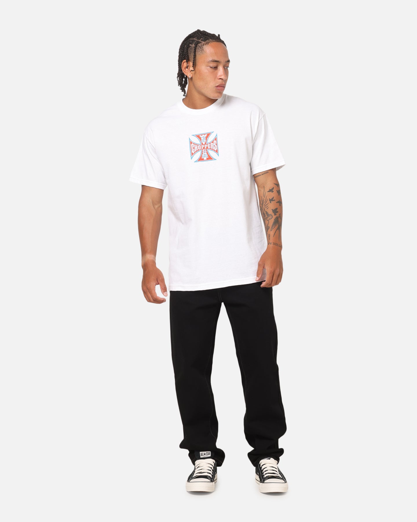 West Coast Choppers 80's Chiseled Logo T-Shirt White