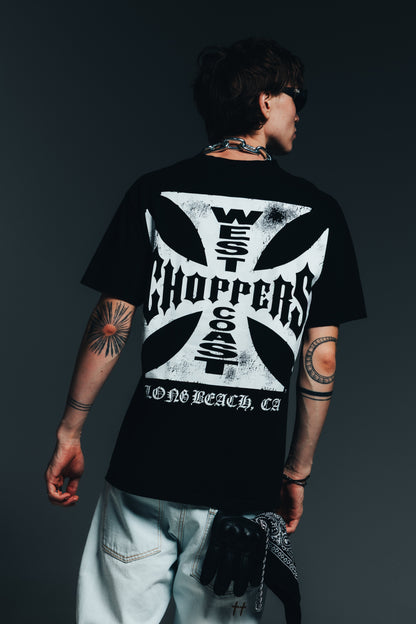 West Coast Choppers Raid T-Shirt Black Vintage