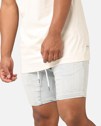Saint Morta Correr Denim Shorts Light Blue